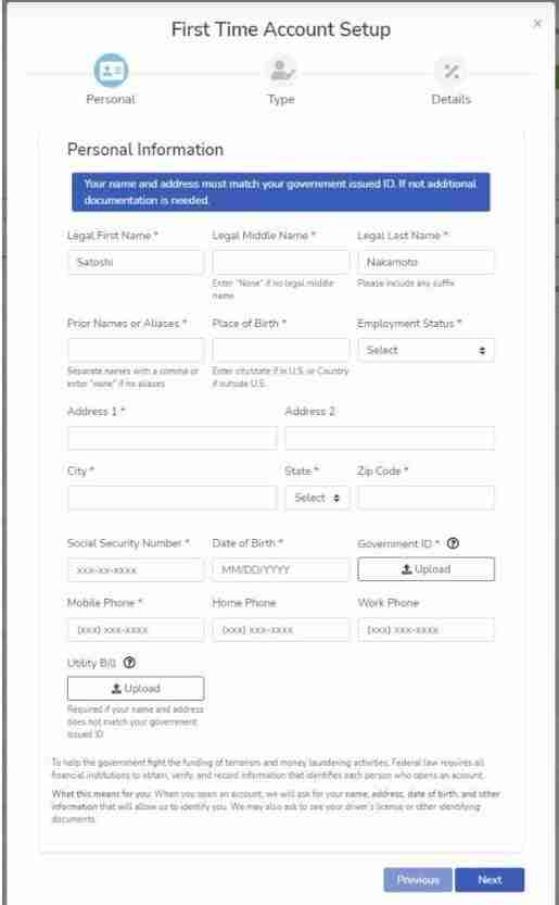 iTrust Capital Create an account