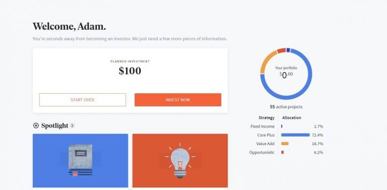 Fundrise Investor Dashboard